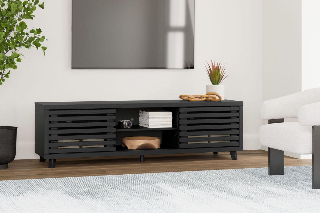 Danziar - Extra Large TV Stand - Black