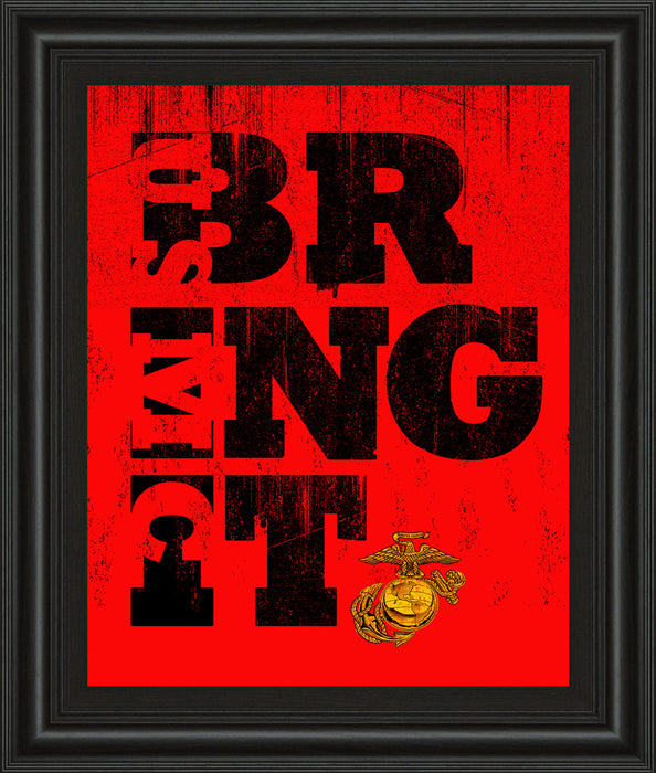Bring It - Framed Print Wall Art - Red