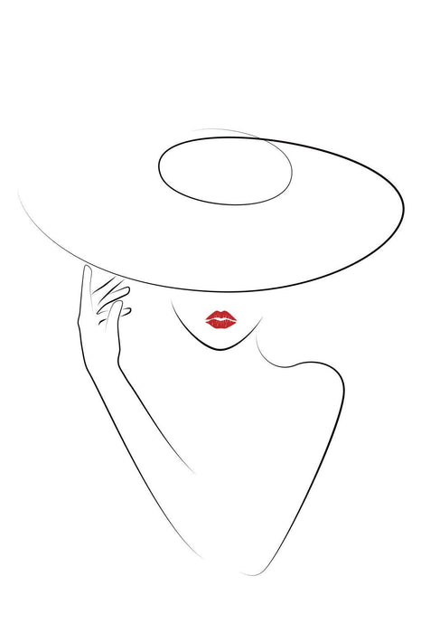 Framed - Hat Couture II By Jj Design - White