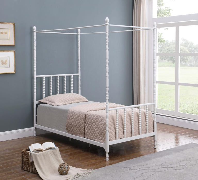 Betony - Twin Canopy Bed - White