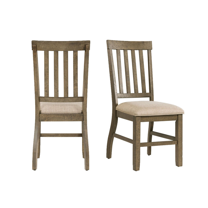 Stone - Standard Height Side Chair (Set of 2) - Dark Grey Finish