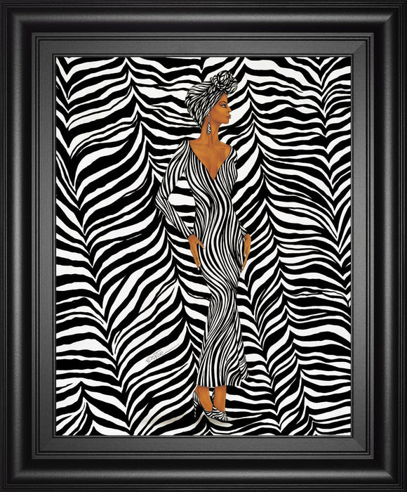 22x26 Zebra Inspired Fashion By Dexter Griffin - Black