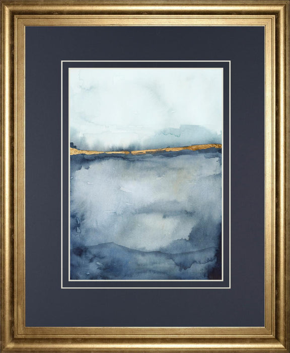 34x40 Coastal Horizon II By Victoria Borges - Light Blue