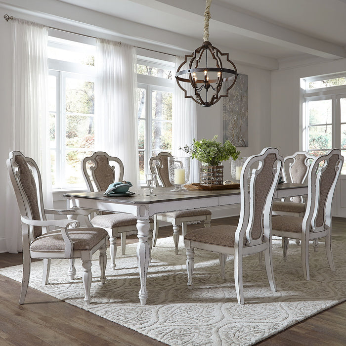 Magnolia Manor - Pedestal Table Set With Upholstered Chairs