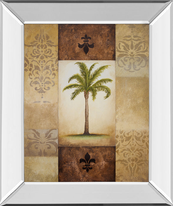 Fantasy Palm I By Michael Marcon - Mirror Framed Print Wall Art - Green