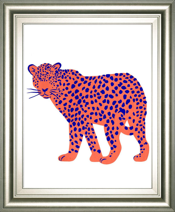 22x26 Bright Leopard I By Emma Scarvey - Pink