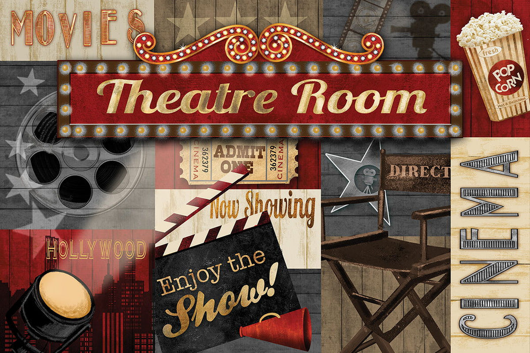 Theatre Room By Conrad Knutsen - Red