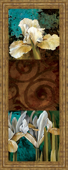 From My Garden I By Linda Thompson - Framed Print Wall Art - Darl Brown - Dark Brown