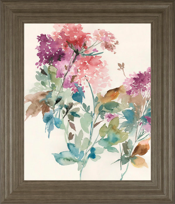 Sweet Hydrangea I By Asia Jensen - Framed Print Wall Art - Purple