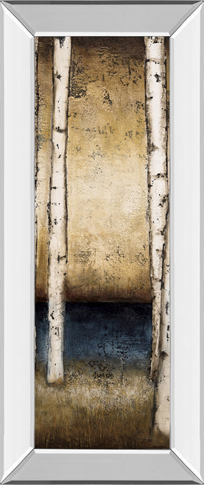 Birch Landing Il By St Germain - Mirror Framed Print Wall Art - White