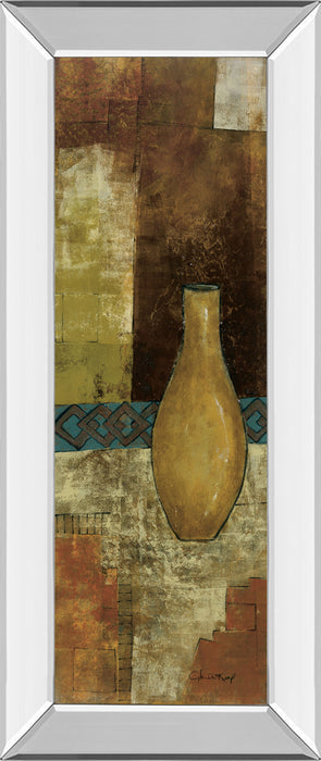 Autumn Solitude Il By John Kime - Mirror Framed Print Wall Art - Dark Brown