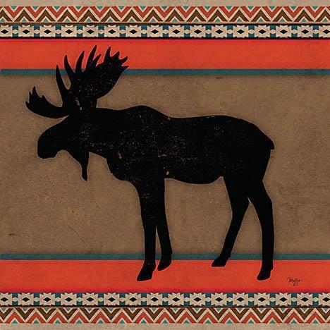 Out West Moose By Mollie B. - Red