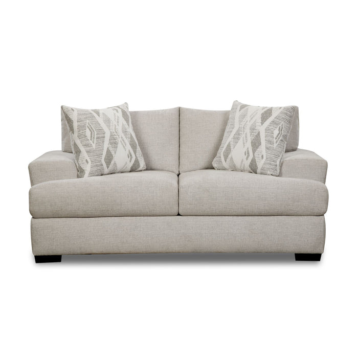 Style Line 9010 - Loveseat - Fentasy Silver With 2 Pillows Exotica Birch