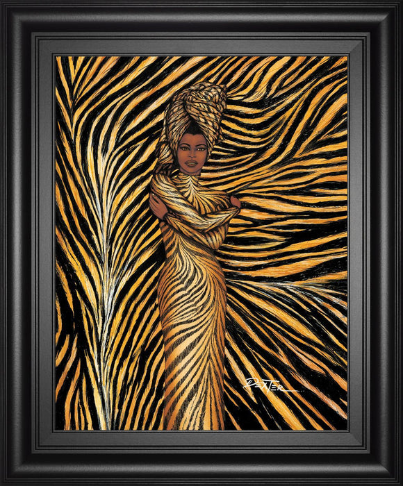 22x26 Tiger Inspired Fashion By Dexter Griffin - Yellow