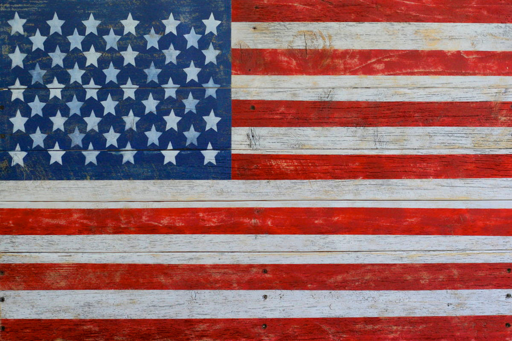 American Flag By Brandi Fitzgerald - Red