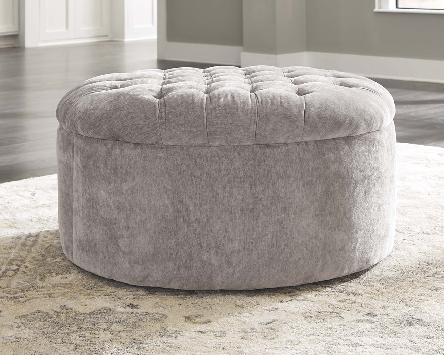 Carnaby - Linen - Oversized Accent Ottoman