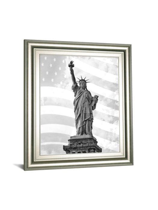 Liberty Flag By Roffman, R. - Framed Print Wall Art - Black