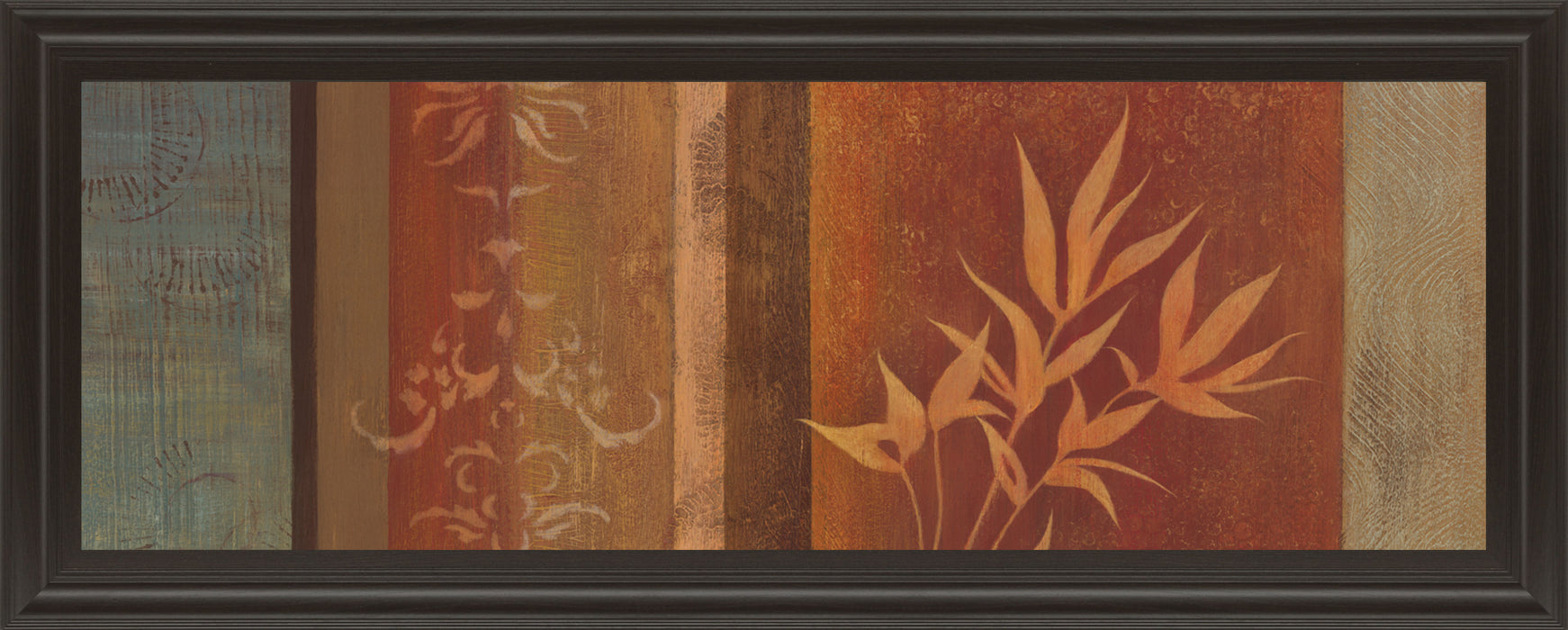 Leaf Silhouette Il By Jordan Grey - Framed Print Wall Art - Dark Brown