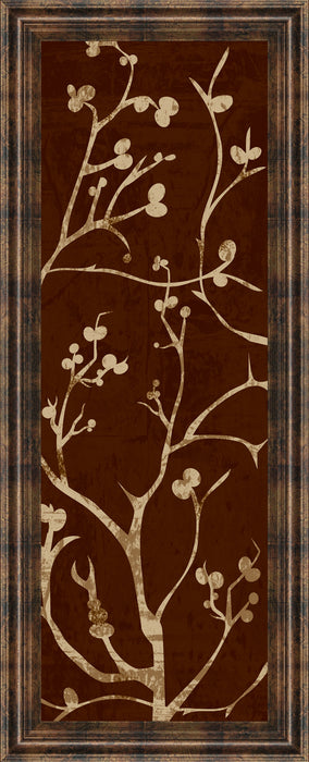 Branching Out I By Diane Stimson - Framed Print Wall Art - Dark Brown