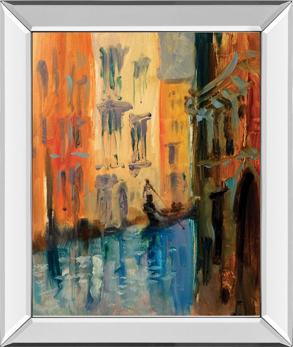 Venice I By Anne Farrall Doyle - Mirror Framed Print Wall Art - Orange