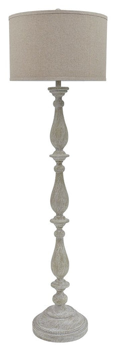 Bernadate - Poly Floor Lamp - Whitewash