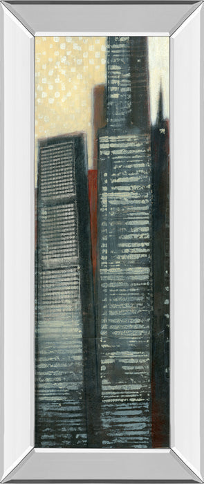 Urban Landscape IV By Norman Wyatt - Mirror Framed Print Wall Artt - Dark Gray