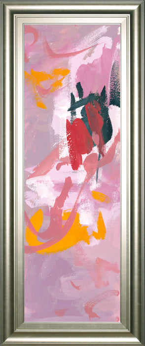 Composition 1b By Melissa Wang - Framed Print Wall Art - Pink