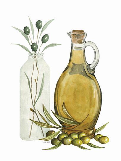Olive Oil Jar II By Cindy Jacobs (Framed) (Small) - Yellow